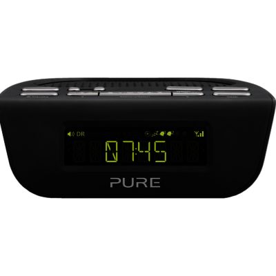 Pure Siesta Mi Series II Black - Bedside Digital and FM Radio